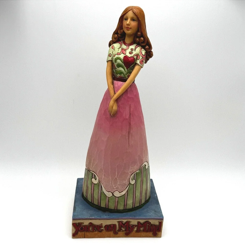 Jim Shore Enesco Heartwood Creek You're On My Mind Figurine 4007238 Heart 2006
